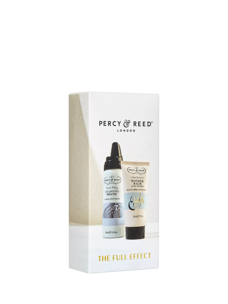 Percy & Reed haircare gift set Wonder Balm and Mousse, imported from the UK