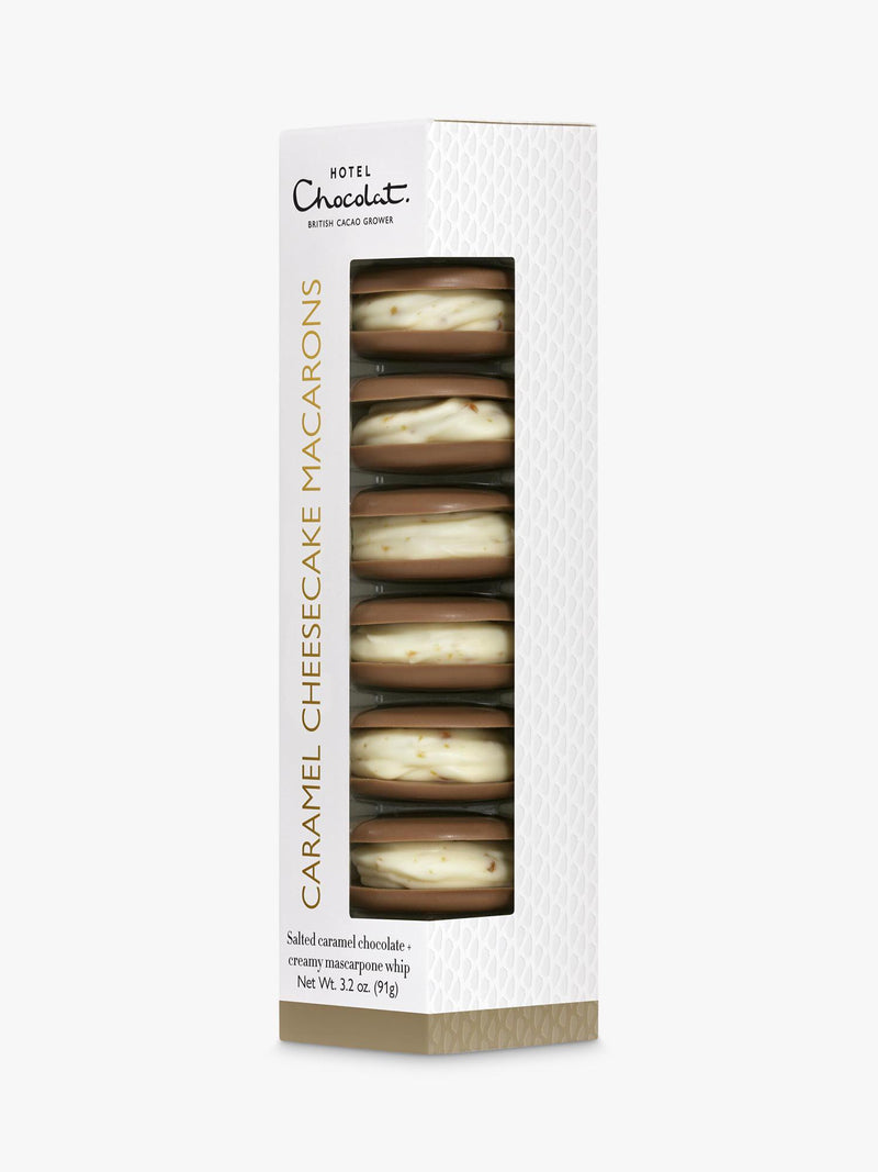 Hotel Chocolat caramel cheesecake macarons 172g, imported from the UK