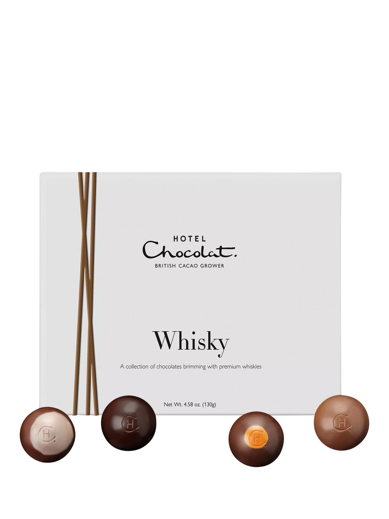 Hotel Chocolat Mixed Whisky Chocolate Collection 130g, imported from the UK