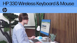 HP 330 wireless keyboard and mouse black, UK version
