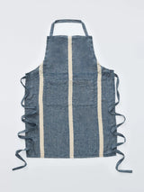 John Lewis John Lewis Leckford Stripe Linen Apron, Blue- Buy online at McGrocer