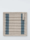 John Lewis Leckford stripe linen pot holder blue - British product