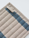 John Lewis Leckford stripe linen pot holder blue - British product