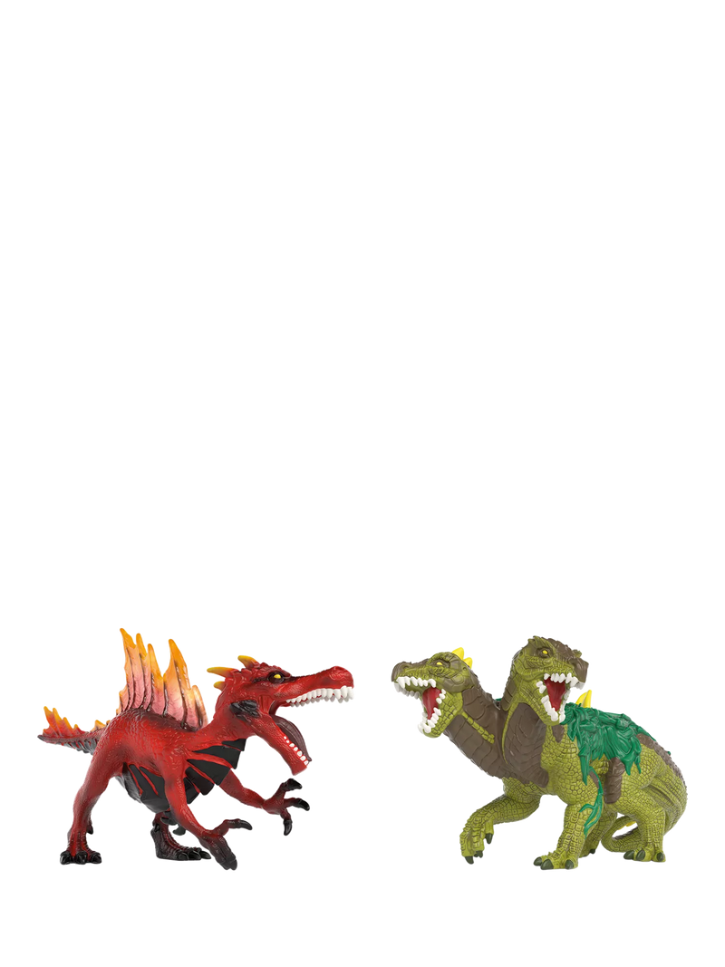schleich Eldrador Creatures Fire Dinosaur vs Jungle Lizard battle set (British brand)