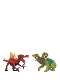 schleich Eldrador Creatures Fire Dinosaur vs Jungle Lizard battle set (British brand)