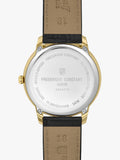 Frederique Constant Moneta moonphase watch with brown leather strap, imported from the UK