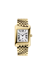 John Lewis Frederique Constant FC-235S2C5B Women's Rectangle Bracelet Watch, Gold- Buy online at McGrocer