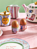 Eleanor Bowmer stoneware egg cups set of 2, imported from the UK