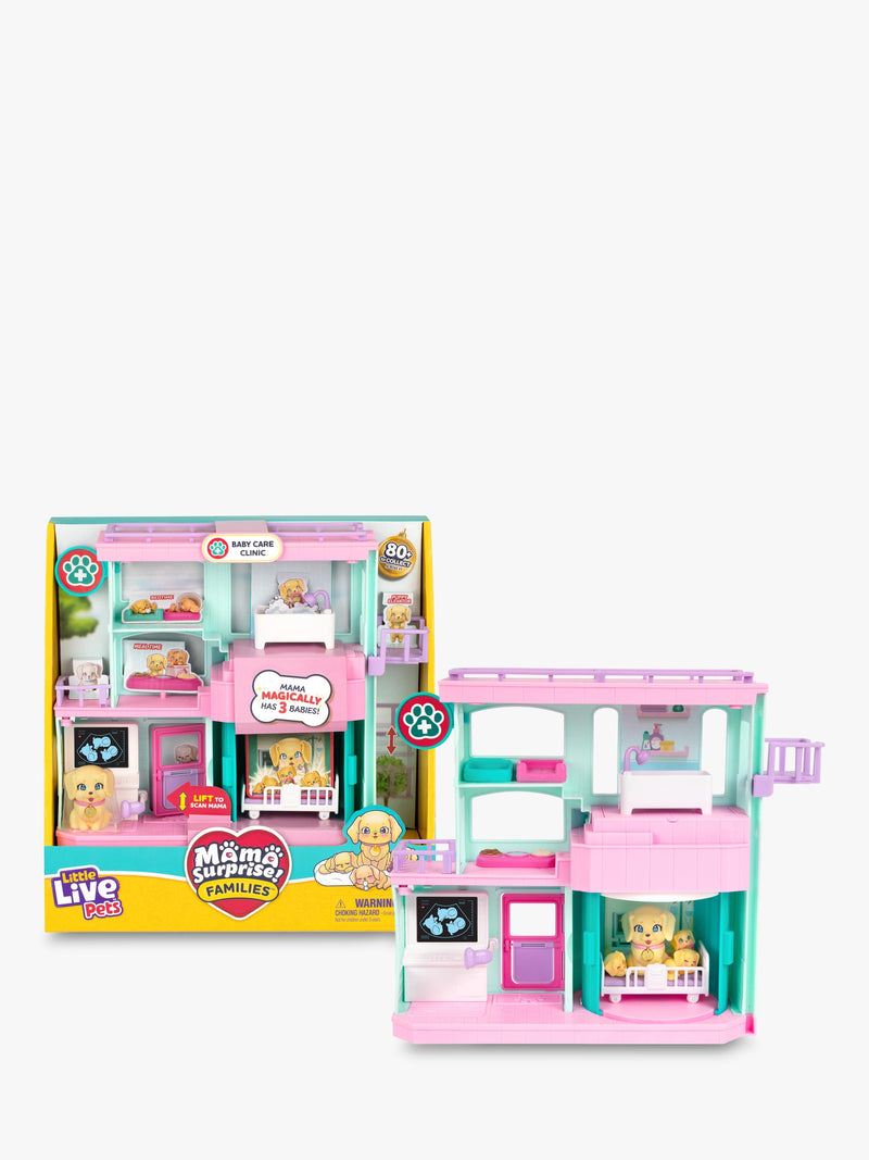 Little Live Pets Mama Surprise Baby Care Clinic playset, UK version