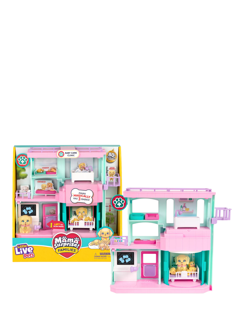 Little Live Pets Mama Surprise Baby Care Clinic playset, UK version