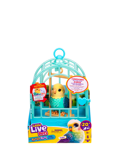 John Lewis Little Live Pets My Really Real Bird & Cage Indie the Budgie- Buy online at McGrocer