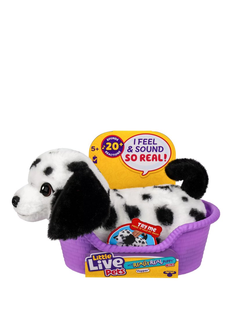 Little Live Pets interactive puppy toy Mini Pepper, UK version