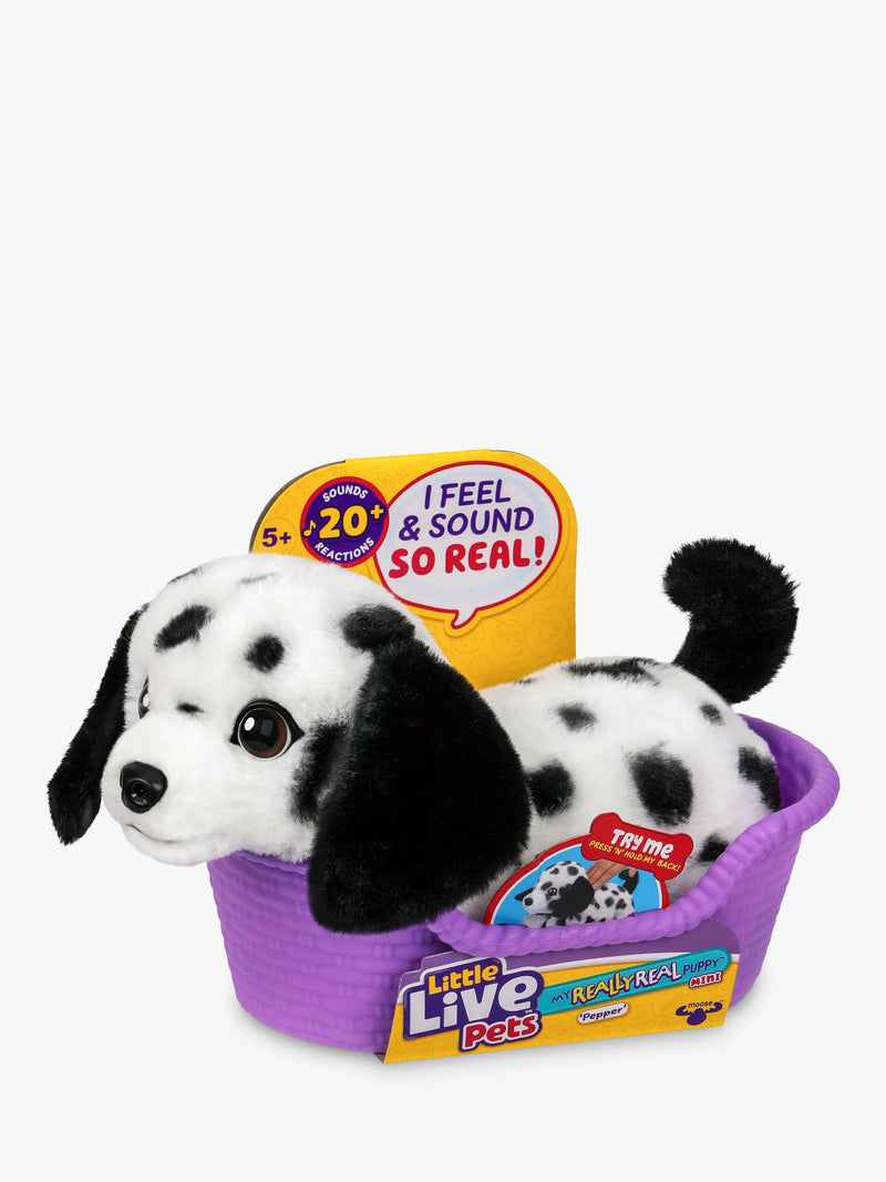 Little Live Pets interactive puppy toy Mini Pepper, UK version