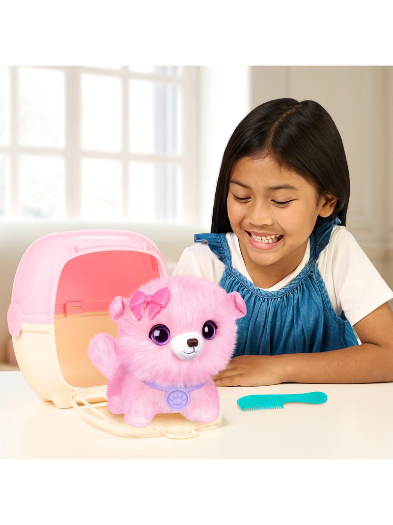 Scruff-a-Luvs adopt a pet with carrier pink toy - British product