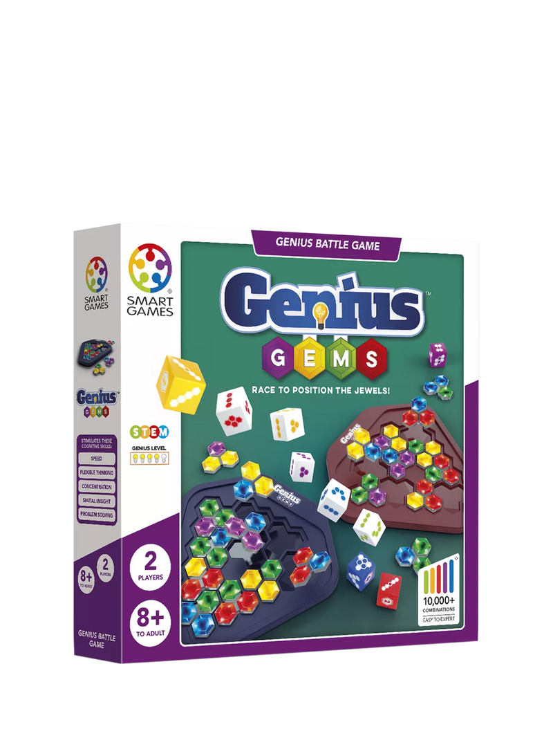 SmartGames Genius Gems battle board game, imported from the UK