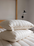 Floks luxury quilted wool pillow medium, imported from the UK