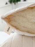 Floks luxury quilted wool pillow medium, imported from the UK