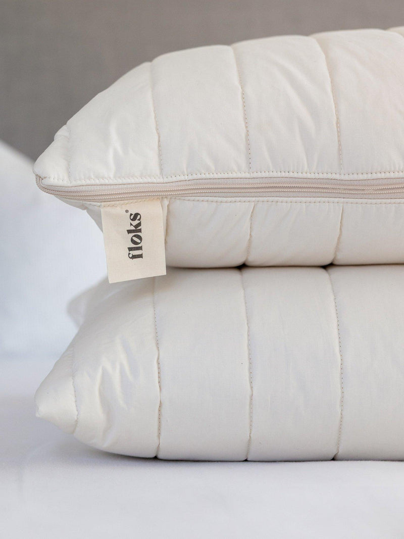 Floks luxury quilted wool standard pillow soft (British brand)