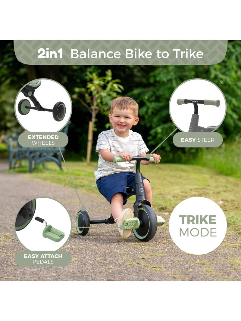 Zoomee balance bike to trike multi (British brand)