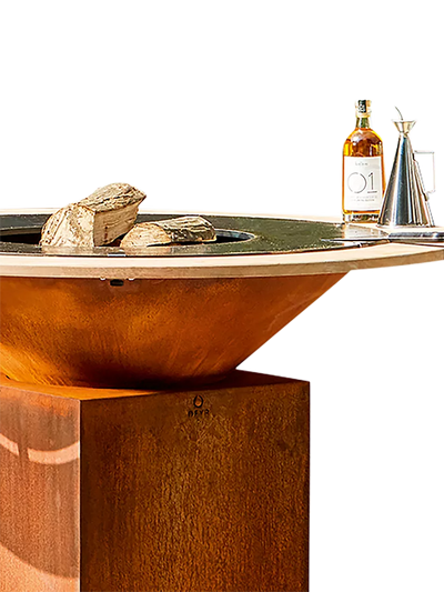 John Lewis OFYR 100cm Fire Guard Ring - FSC-Certified Teak Wood Cooking Unit Accessory- Buy online at McGrocer