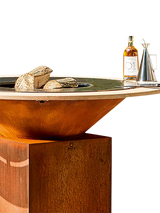 John Lewis OFYR 100cm Fire Guard Ring - FSC-Certified Teak Wood Cooking Unit Accessory- Buy online at McGrocer