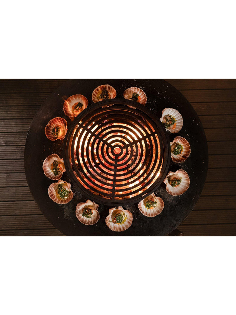 OFYR grill round 100cm black steel accessory, UK version