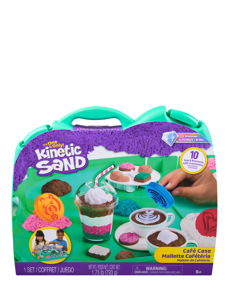 Kinetic Sand Cafe Case sensory playset 793g - British product