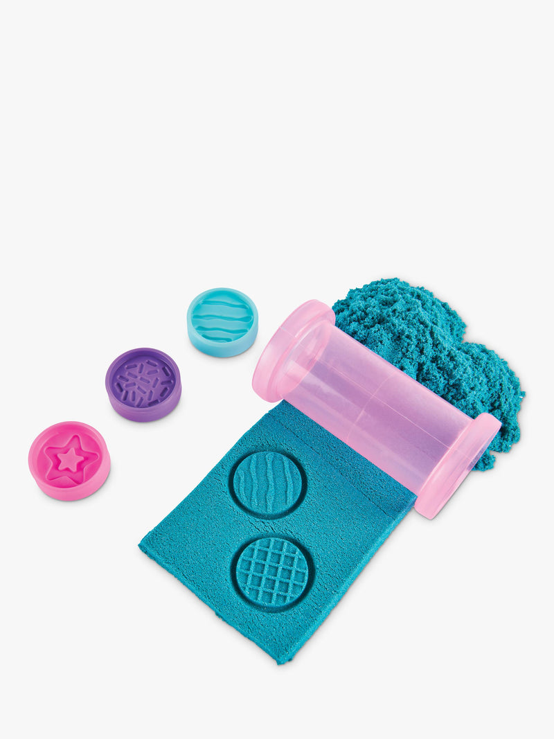 Kinetic Sand unicorn bake shoppe playset with teal and pink sand 453g, UK version