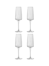 John Lewis Bormioli Rocco Exclusiva Champagne Flutes, Set of 4, 255ml- Buy online at McGrocer