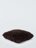 John Lewis curly faux fur cushion 35x35cm, imported from the UK