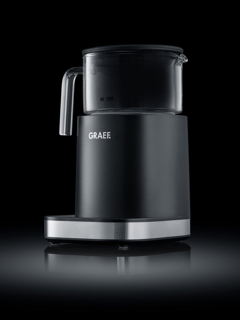 Graef MS902 induction milk frother black glass jug - British product