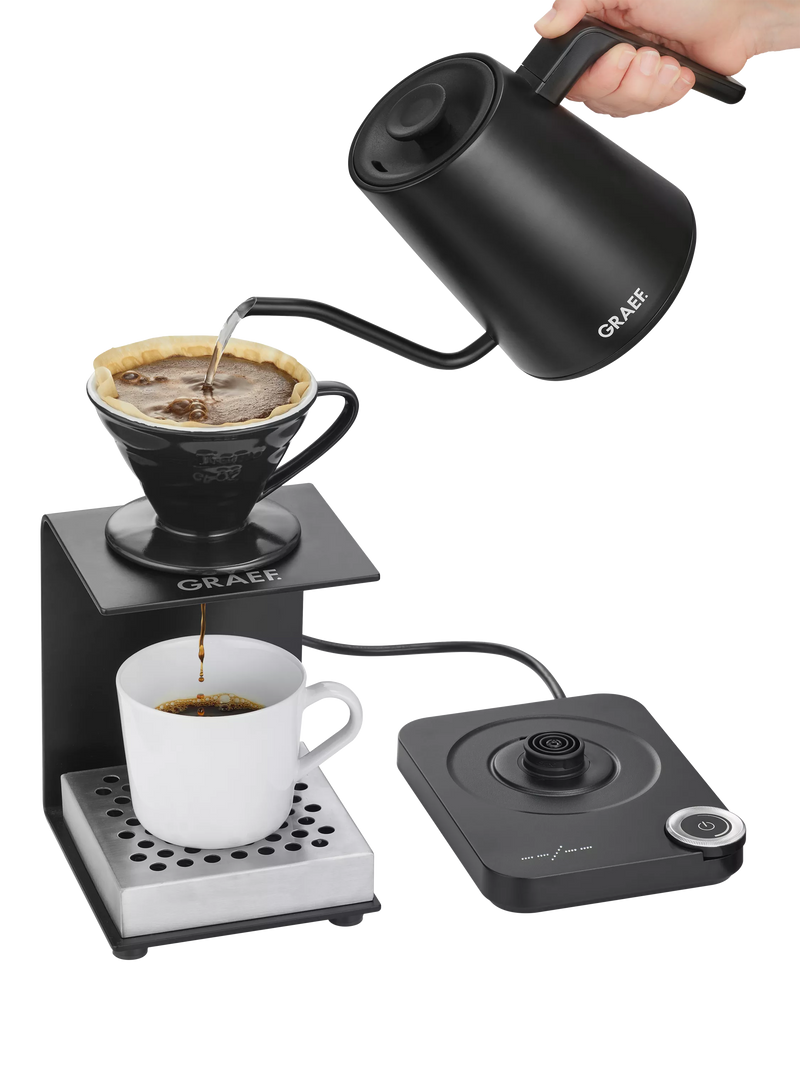 Graef pour over kettle matte black 0.9L, UK version