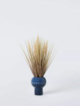 John Lewis John Lewis Dried Grass Display in Reactive Glaze Ceramic Pot Green/Blue H61cm- Buy online at McGrocer