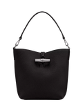 Longchamp Roseau bucket bag black cowhide leather (British brand)