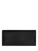 John Lewis Longchamp Foulonne Long Leather Wallet Black H9 x W19.5cm- Buy online at McGrocer