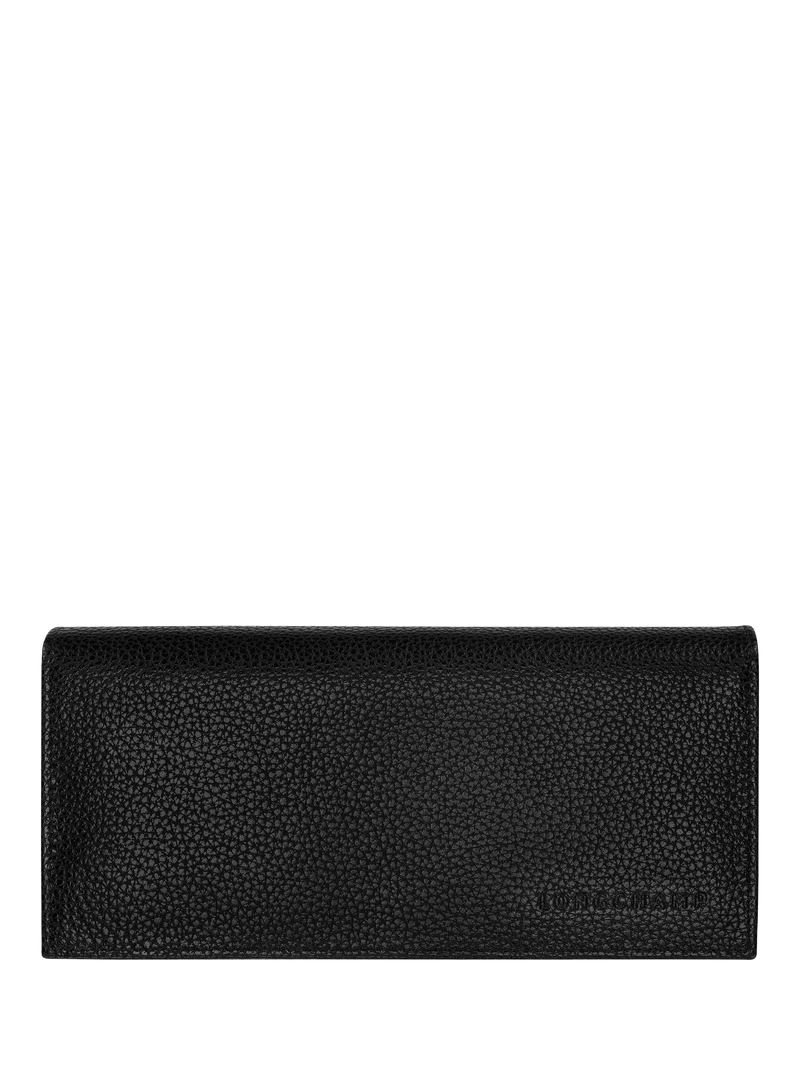 Longchamp Foulonne long leather wallet black, UK version