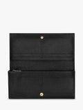 Longchamp Foulonne long leather wallet black, UK version