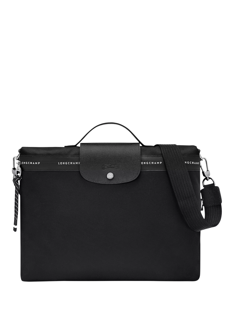 Longchamp Pliage Energy Briefcase Black, imported from the UK