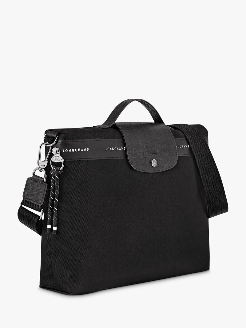 Longchamp Pliage Energy Briefcase Black, imported from the UK