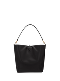 Longchamp large black leather hobo bag (British brand)