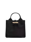 Longchamp Le Roseau black calfskin handbag, UK version