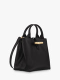 Longchamp Le Roseau black calfskin handbag, UK version