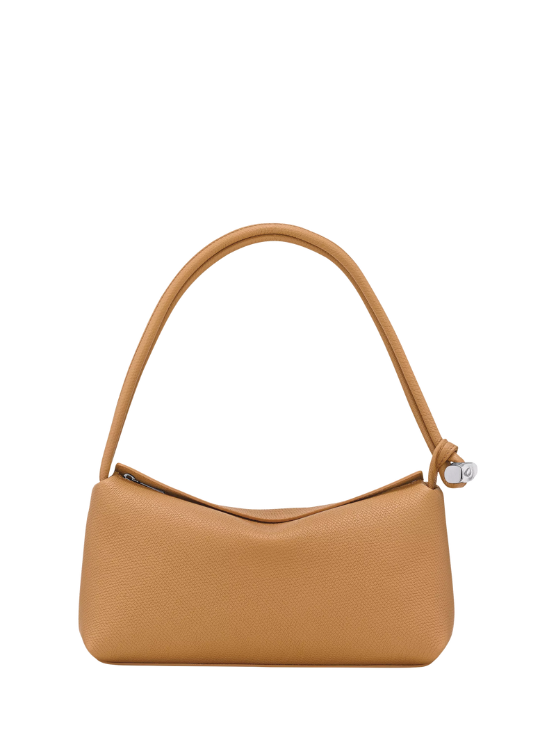 Longchamp Le Roseau Leather Shoulder Bag, Walnut