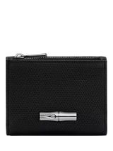 John Lewis Longchamp Roseau Leather Compact Wallet- Buy online at McGrocer