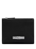Longchamp Roseau leather compact wallet H9xW11cm, imported from the UK