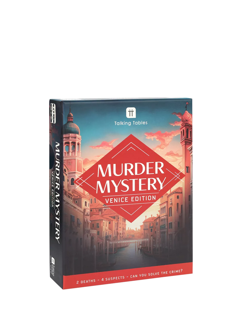 Talking Tables escape room board game Venice murder mystery - British product