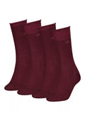 Calvin Klein Glitter Socks, Pack of 4, Red