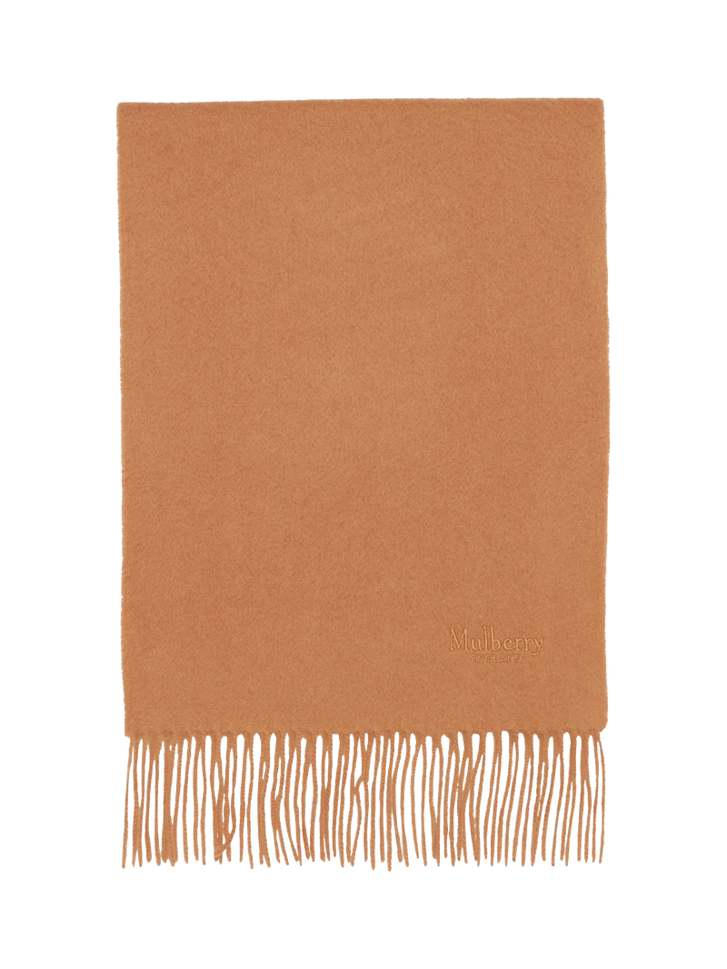 Mulberry Cashmere Fringe Scarf