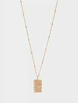 John Lewis Tutti & Co Textured Pendant Necklace, Gold- Buy online at McGrocer