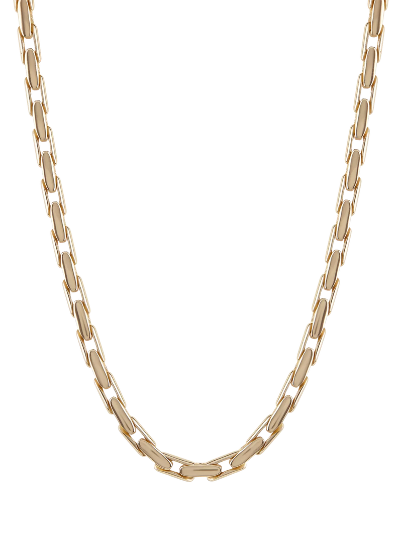 Tutti polished chain necklace gold plated 46.2cm - British product
